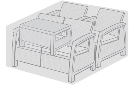 Pokrowiec na meble CORFU SET i BOX 150x150x82 cm