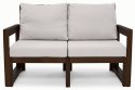 Sofa modułowa MALTA 2-osobowa ciemny brąz/szary Sofa modułowa MALTA 2-osobowa ciemny brąz/szary