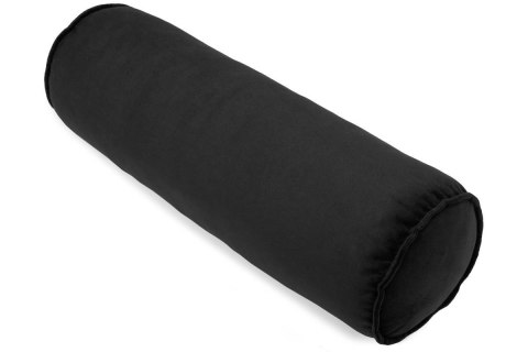 Welurowa poduszka dekoracyjna 50 cm wałek - czarny Welurowa poduszka dekoracyjna 50 cm wałek - czarny