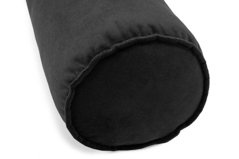 Welurowa poduszka dekoracyjna 50 cm wałek - czarny Welurowa poduszka dekoracyjna 50 cm wałek - czarny