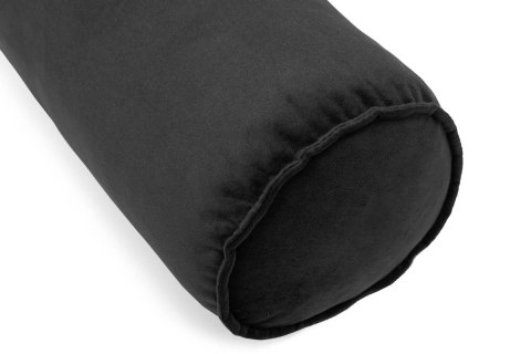 Welurowa poduszka dekoracyjna 50 cm wałek - czarny Welurowa poduszka dekoracyjna 50 cm wałek - czarny