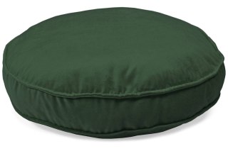 Welurowe siedzisko legowisko 50 cm - ciemna zieleń