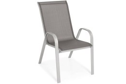 Krzesło ogrodowe PORTO - Srebrne