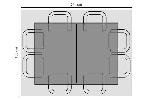 Ochronny pokrowiec na meble ogrodowe 165x250x80cm -zielony
