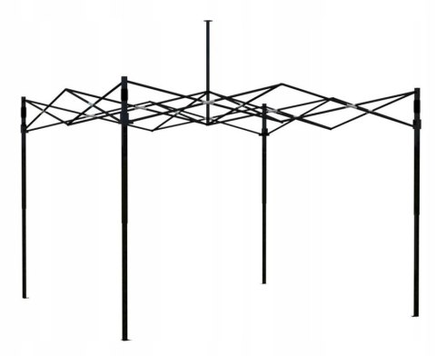 Pawilon handlowy ekspresowy 3x3 m czarny 3 ściany