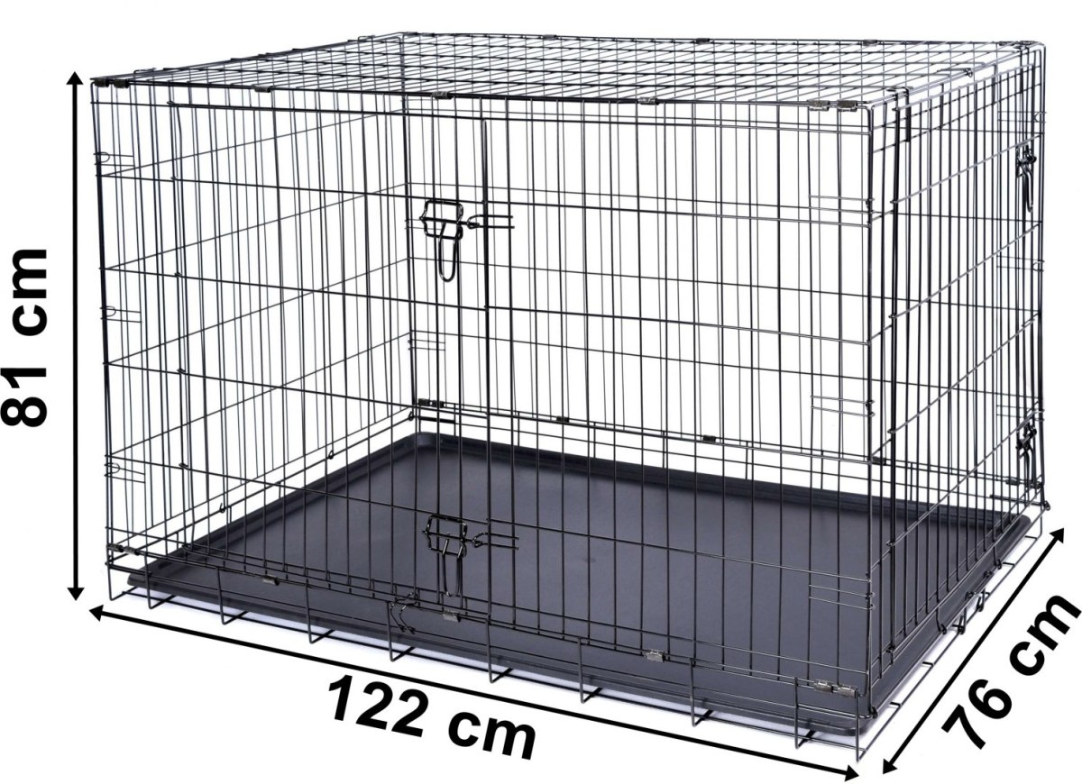 Klatka metalowa dla zwierząt 122 x 76 x 81 cm Klatka metalowa dla zwierząt 122 x 76 x 81 cm