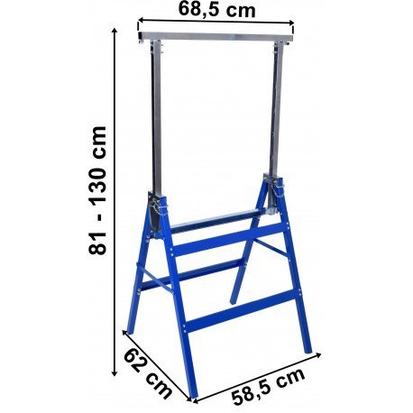 Stojak warsztatowy KOBYŁKA 130 cm - komplet 2 sztuk