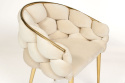 Stylowe krzesło designerskie BALLOON - beżowe