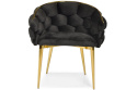 Stylowe krzesło designerskie BALLOON - czarne