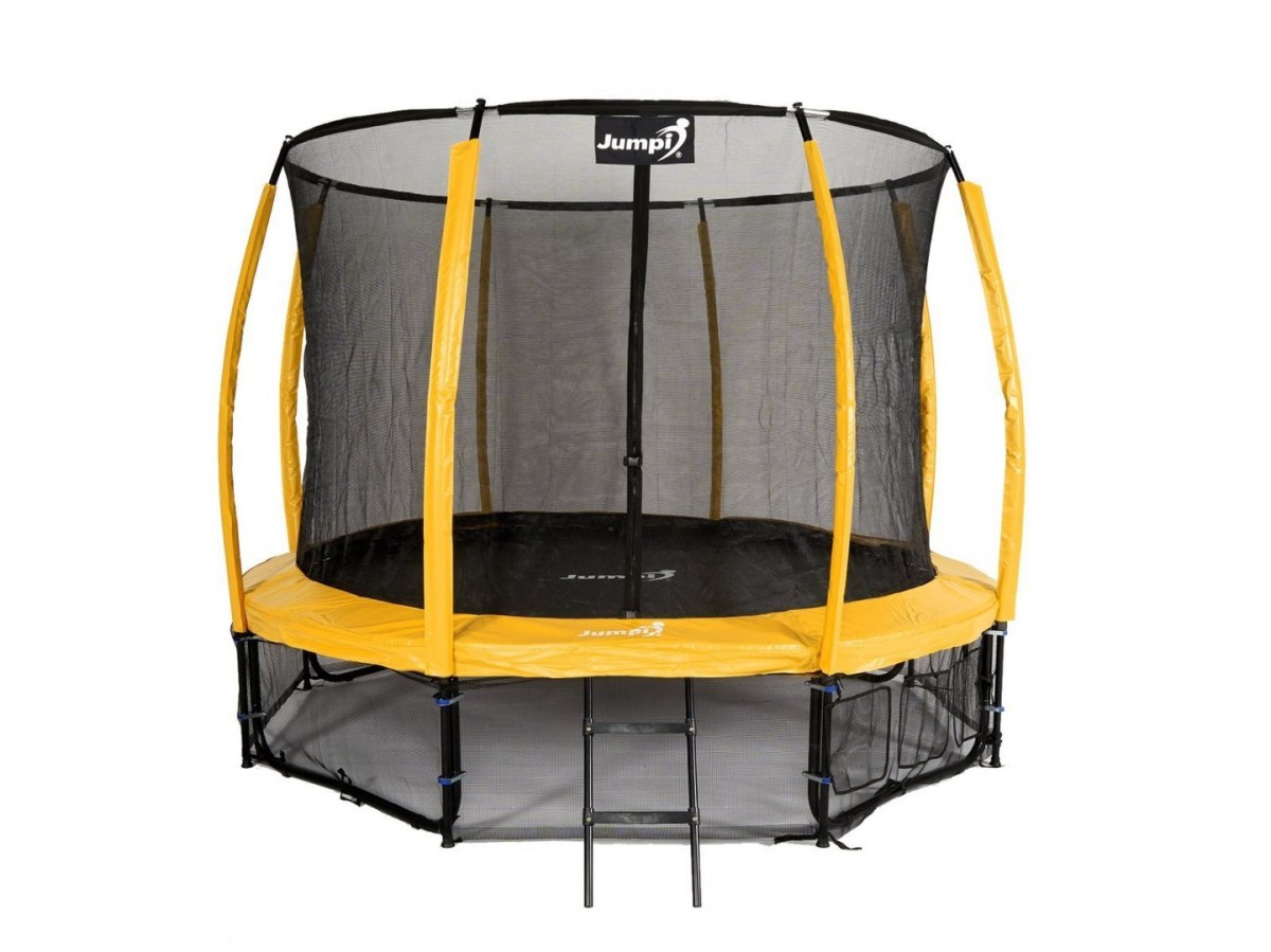 Trampolina Ogrodowa 374cm/12ft Żółty Maxy Comfort PLUS Z Wewnętrzną siatką Trampolina Ogrodowa 374cm/12ft Żółty Maxy Comfort PLUS Z Wewnętrzną siatką