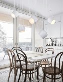 Lampa wisząca EYE 5 biała - LED, aluminium King Home