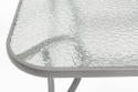 Stół ogrodowy PORTO - srebrny