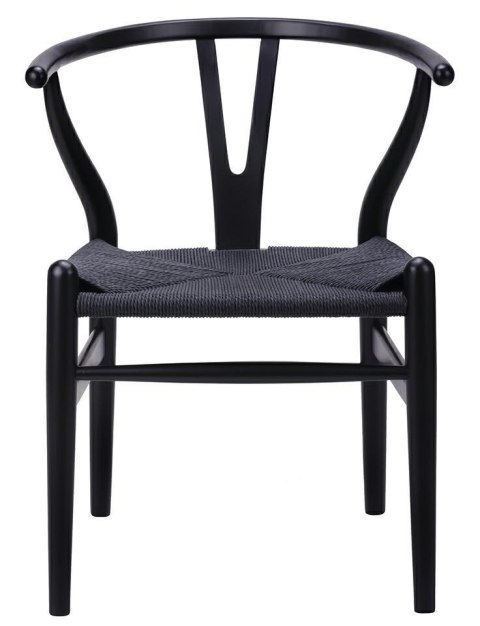 Krzesło WISH czarne - drewno bukowe, czarne włókno