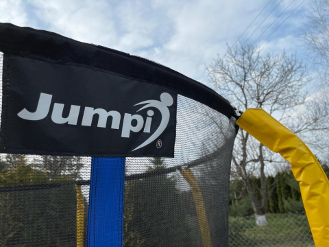 Trampolina Ogrodowa Jumpi 312cm/10FT Maxy Comfort Plus Żółta Z Wewnętrzną Siatką Jumpi