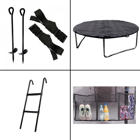 Trampolina Ogrodowa 435cm/14ft czerwona Maxy Comfort Plus Z Wewnętrzną siatką Trampolina Ogrodowa 435cm/14ft czerwona Maxy Comfort Plus Z Wewnętrzną siatką