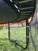 Trampolina Ogrodowa Maxy Comfort Plus 14ft/435 cm pomarańczowa z wewnętrzną wzmacnianą siatką