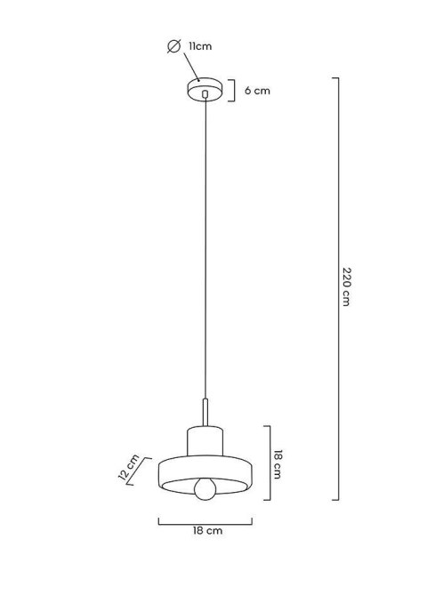 Lampa wisząca ARO 20 marmur