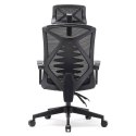 Fotel ergonomiczny ANGEL biurowy obrotowy Spino czarny ANGEL