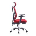 Fotel ergonomiczny ANGEL biurowy obrotowy jOkasta Czerwona ANGEL