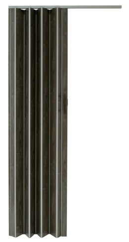 Drzwi harmonijkowe 001P-64-100 dąb grafit mat 100 cm