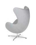 Fotel EGG CLASSIC szary popielaty.18 - wełna, podstawa aluminiowa King Home