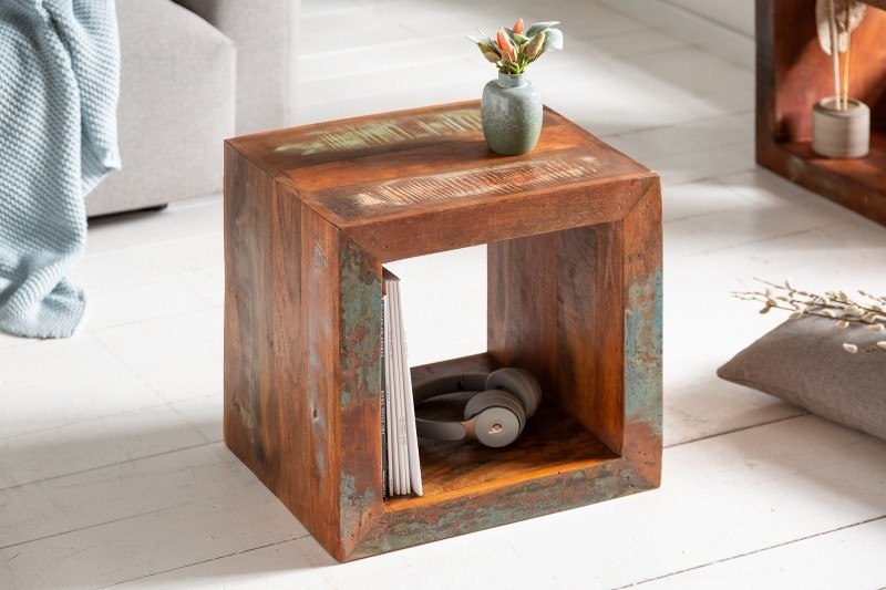 INVICTA stolik JAKARTA 45 cm - drewno z recyklingu Invicta Interior