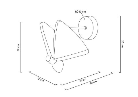 MOOSEE lampa ścienna BUTTERFLY S złota