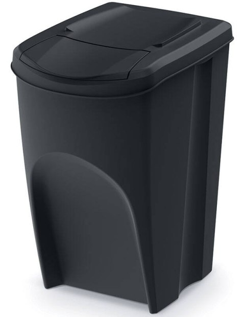 Cztery pojemniki na odpady po 35 litrów SORTI BOX - czarny Cztery pojemniki na odpady po 35 litrów SORTI BOX - czarny