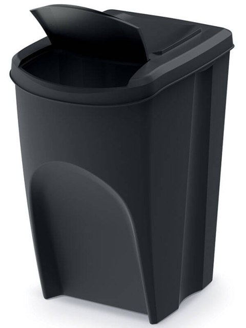 Cztery pojemniki na odpady po 35 litrów SORTI BOX - czarny Cztery pojemniki na odpady po 35 litrów SORTI BOX - czarny