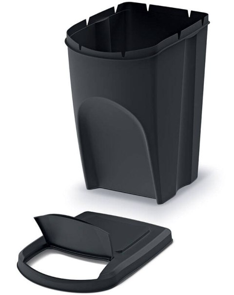 Cztery pojemniki na odpady po 35 litrów SORTI BOX - czarny Cztery pojemniki na odpady po 35 litrów SORTI BOX - czarny