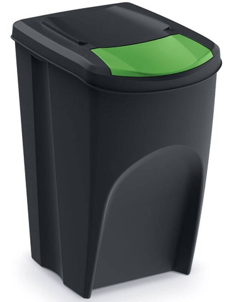 Cztery pojemniki na odpady po 35 litrów SORTI BOX - czarny Cztery pojemniki na odpady po 35 litrów SORTI BOX - czarny