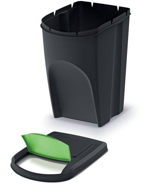 Cztery pojemniki na odpady po 35 litrów SORTI BOX - czarny Cztery pojemniki na odpady po 35 litrów SORTI BOX - czarny