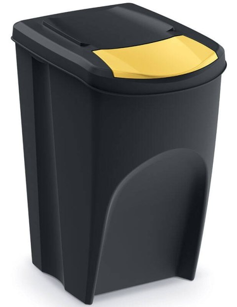 Cztery pojemniki na odpady po 35 litrów SORTI BOX - czarny Cztery pojemniki na odpady po 35 litrów SORTI BOX - czarny