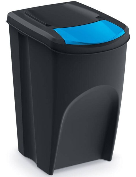 Cztery pojemniki na odpady po 35 litrów SORTI BOX - czarny Cztery pojemniki na odpady po 35 litrów SORTI BOX - czarny