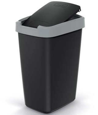 Kubeł na śmieci 12 litrów COMPACTA Q - smooth gray /popielaty