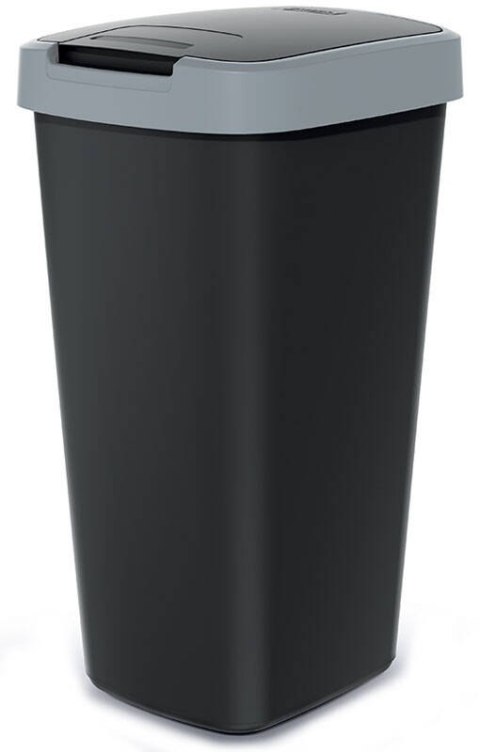 Pojemnik na śmieci COMPACTA Q 25 litrów - smooth gray / czarny Pojemnik na śmieci COMPACTA Q 25 litrów - smooth gray / czarny