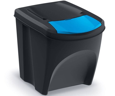 Zestaw 3 koszy do segregacji śmieci 25l SORTI BOX - czarny Zestaw 3 koszy do segregacji śmieci 25l SORTI BOX - czarny