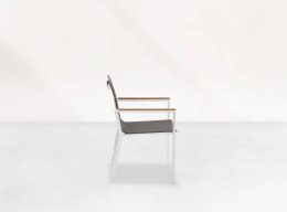 Krzesło sztaplowane Primavera White Teak
