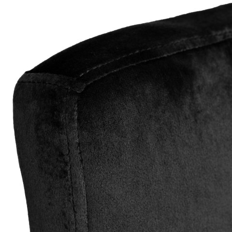 Krzesło barowe ARAKO aksamitne czarny VELVET
