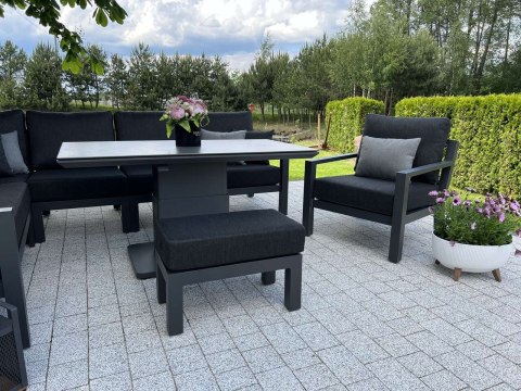 Zestaw wypoczynkowy Timber lounge Lava Basalt