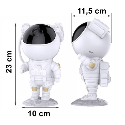 Lampa nocna projektor led ASTRONAUTA biały Lampa nocna projektor led ASTRONAUTA biały
