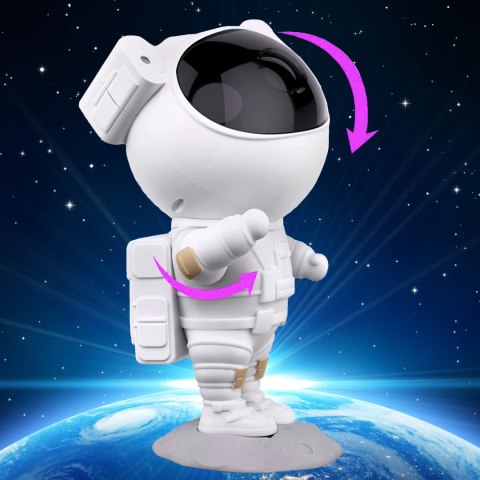 Lampa nocna projektor led ASTRONAUTA biały Lampa nocna projektor led ASTRONAUTA biały