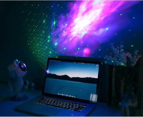 Lampa nocna projektor led ASTRONAUTA biały Lampa nocna projektor led ASTRONAUTA biały