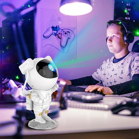 Lampa nocna projektor led ASTRONAUTA biały Lampa nocna projektor led ASTRONAUTA biały