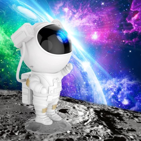 Lampa nocna projektor led ASTRONAUTA biały Lampa nocna projektor led ASTRONAUTA biały