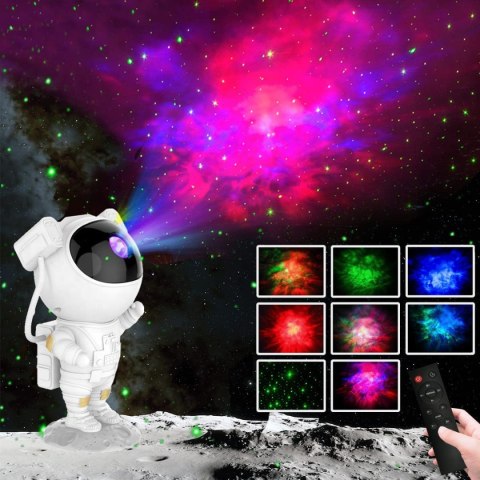 Lampa nocna projektor led ASTRONAUTA biały Lampa nocna projektor led ASTRONAUTA biały