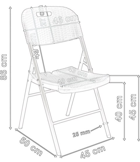 Zestaw ogrodowy tec-RATTAN stół 180 cm + 6 krzeseł