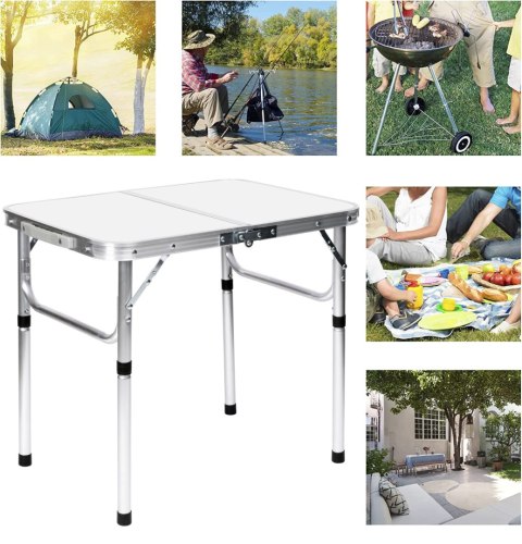 Stolik turystyczny składany VASCO biały
