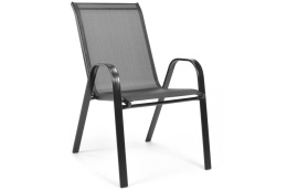 Krzesło ogrodowe PORTO - czarne