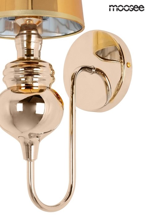 MOOSEE lampa ścienna QUEEN 15 złota MOOSEE lampa ścienna QUEEN 15 złota
